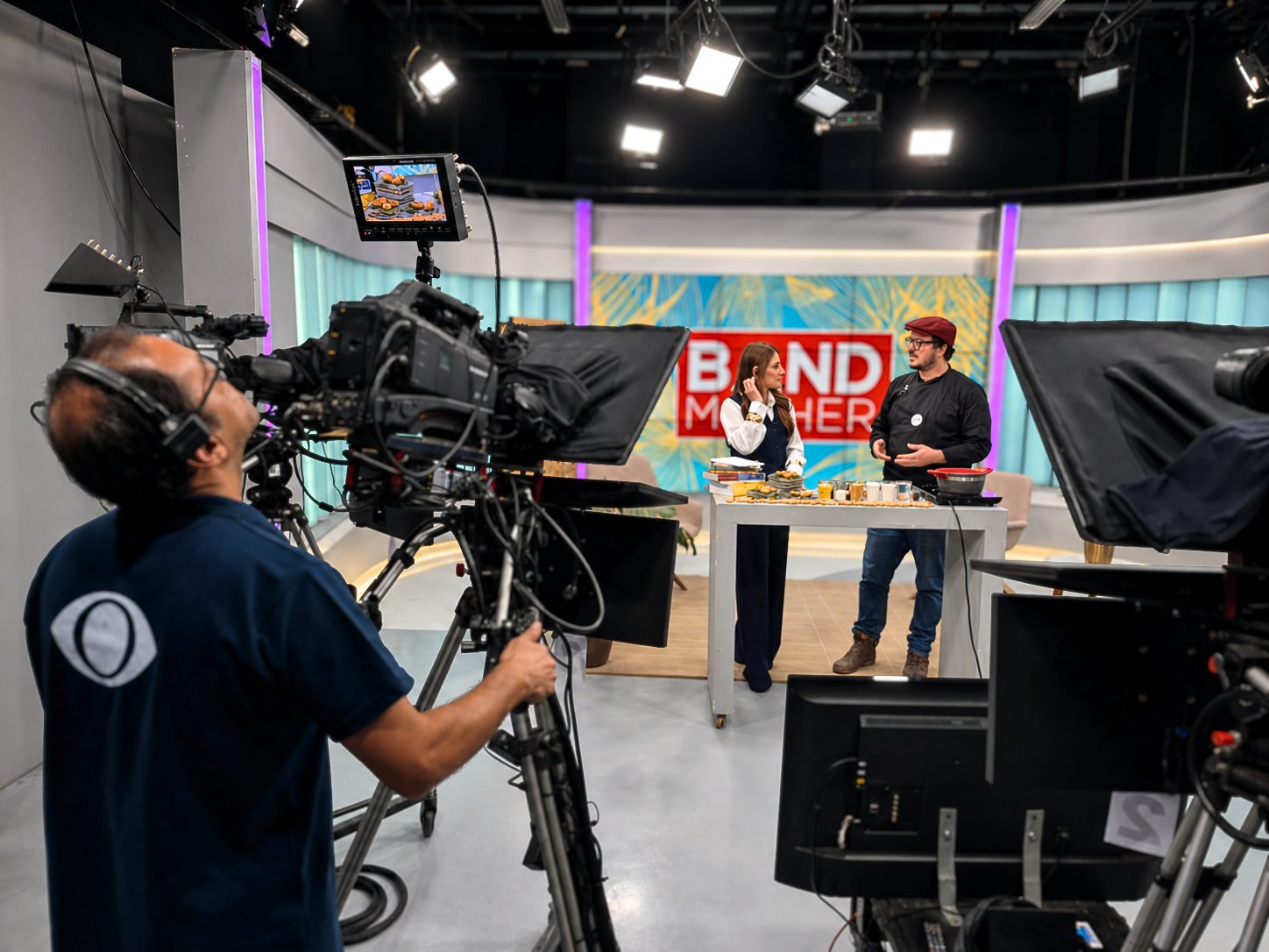 Bastidores de gravação do programa Band Mulher