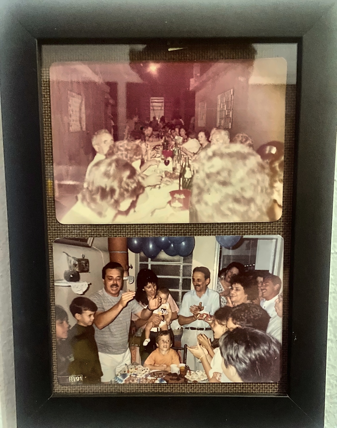 Grandes mesas de família nos anos 1980 e 1990
